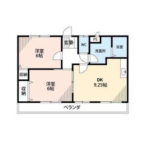 2DK 間取り図