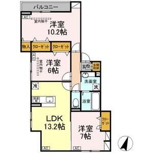 3LDK 間取り図