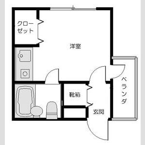 ワンルーム 間取り図