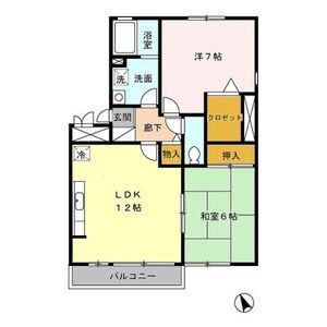 2LDK 間取り図
