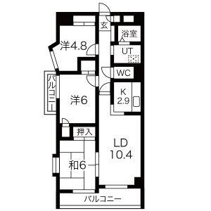 3LDK 間取り図