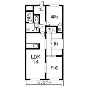 3LDK 間取り図