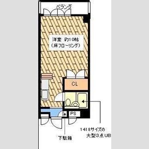 1K 間取り図