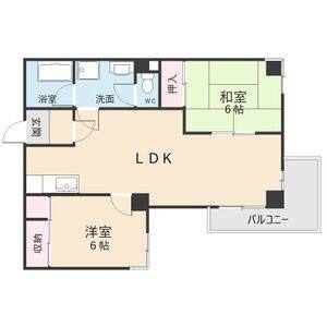 2LDK 間取り図