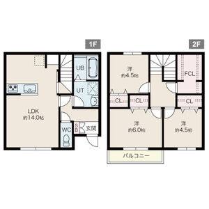 3LDK 間取り図
