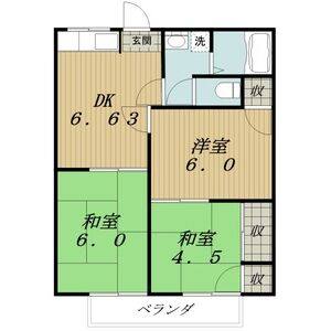 3DK 間取り図