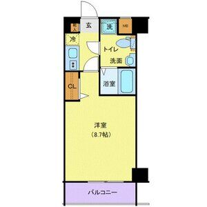 1K 間取り図