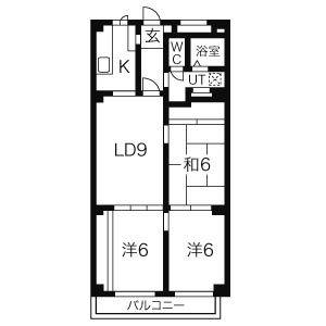 3LDK 間取り図