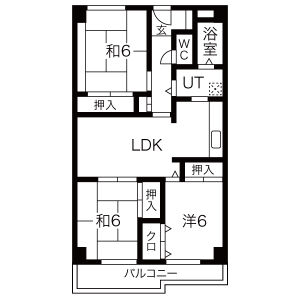 3LDK 間取り図