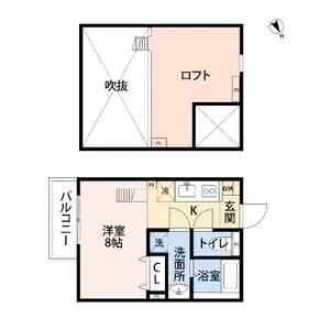 1K 間取り図