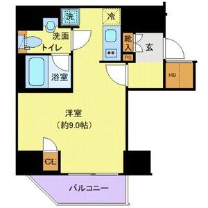 ワンルーム 間取り図