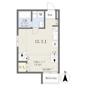 ワンルーム 間取り図