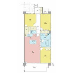 3LDK 間取り図