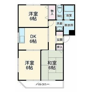 3DK 間取り図