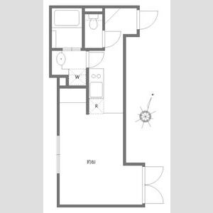ワンルーム 間取り図