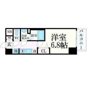 1K 間取り図