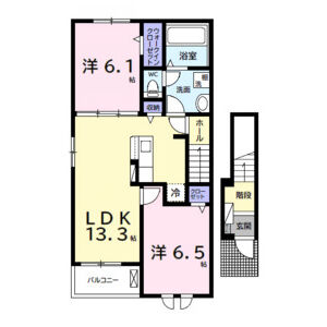 2LDK 間取り図