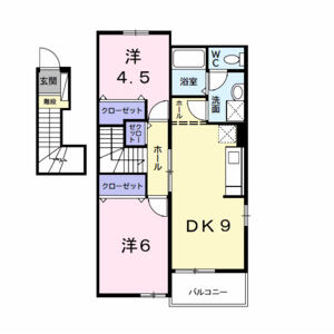 2DK 間取り図