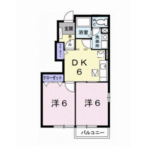 2DK 間取り図