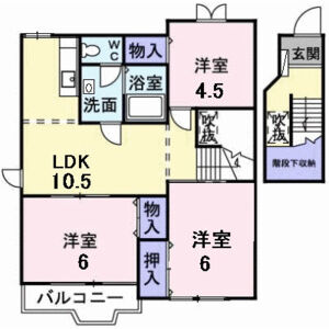 3LDK 間取り図