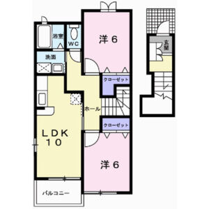 2LDK 間取り図