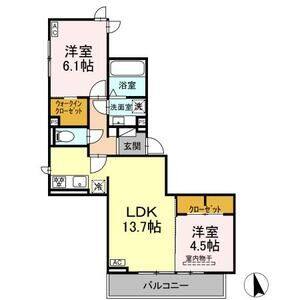 2LDK 間取り図