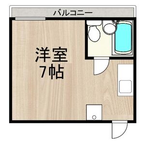 ワンルーム 間取り図