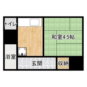1DK 間取り図