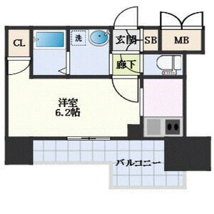 ワンルーム 間取り図