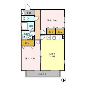 2LDK 間取り図