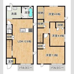 3LDK 間取り図