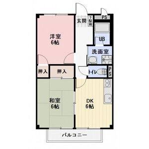 2DK 間取り図