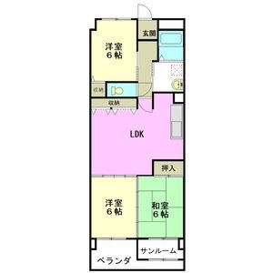 3LDK 間取り図
