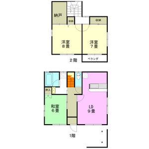 3DK 間取り図