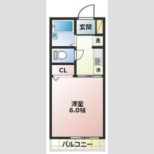 1K 間取り図