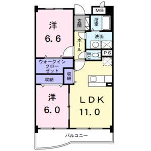 2LDK 間取り図