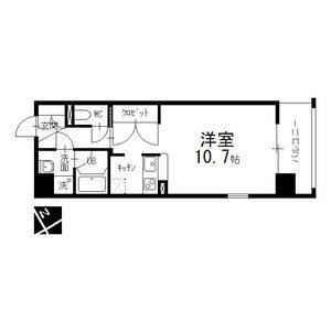 1K 間取り図