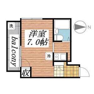 ワンルーム 間取り図