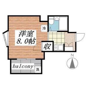 ワンルーム 間取り図