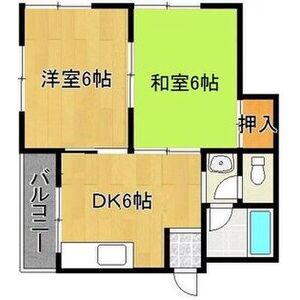 2DK 間取り図