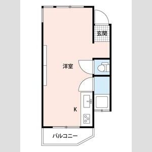 ワンルーム 間取り図