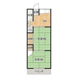 2DK 間取り図
