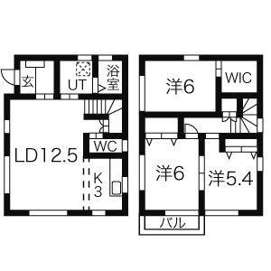 3LDK 間取り図