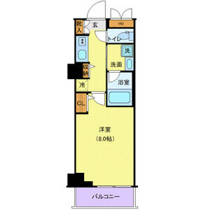 1K 間取り図