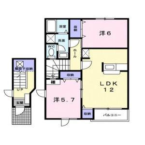 2LDK 間取り図