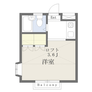 ワンルーム 間取り図