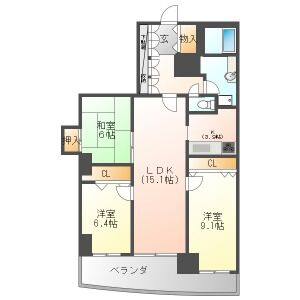 3LDK 間取り図