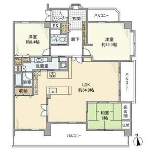 3LDK 間取り図