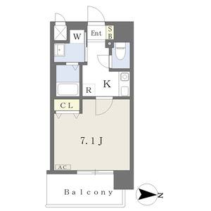 1K 間取り図