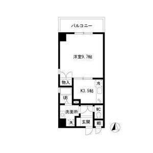1K 間取り図